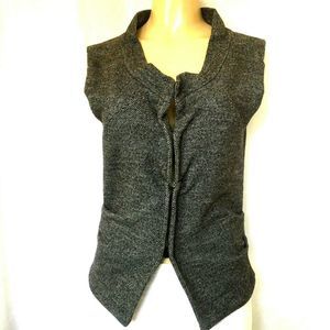 Atos Lombardini Top Vest Sleeveless Wool Gray S